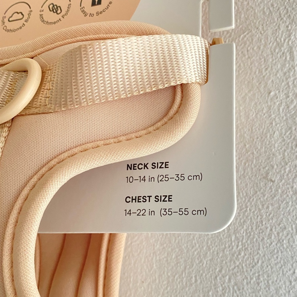 Wild One Dog Harness Tan Size Small for Cocker Spaniels, Pugs, Boston Terriers - Picture 3 of 5